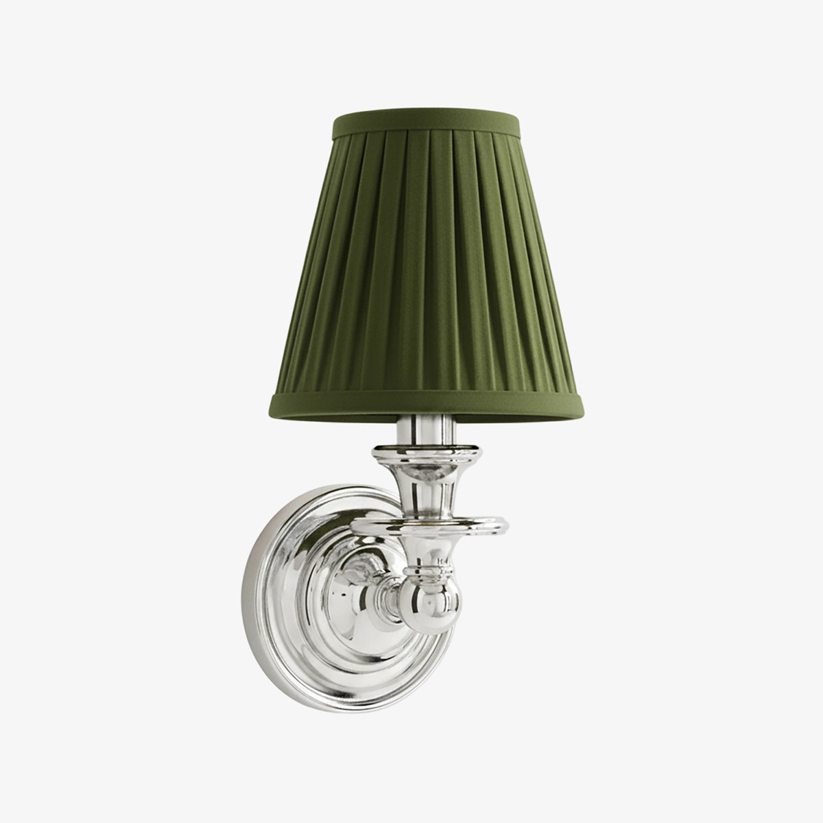 Pleated shade wall sconce option