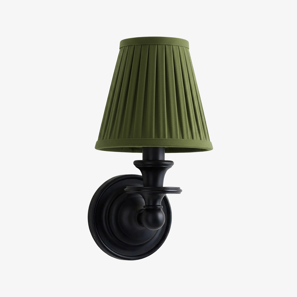 Pleated shade wall sconce option