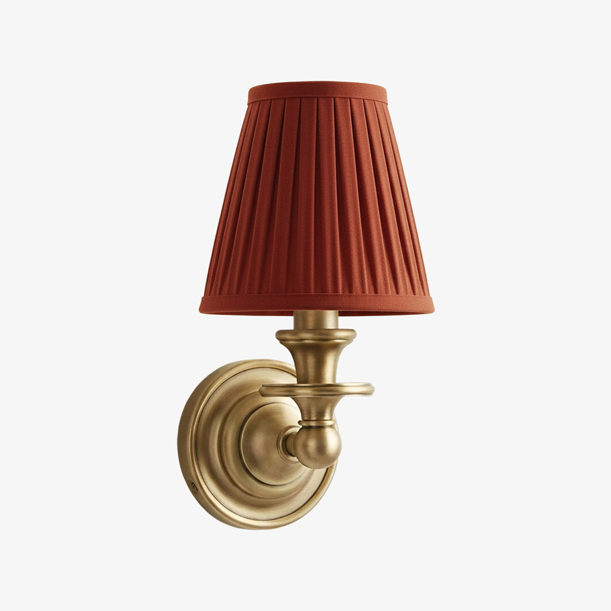 Pleated shade wall sconce option
