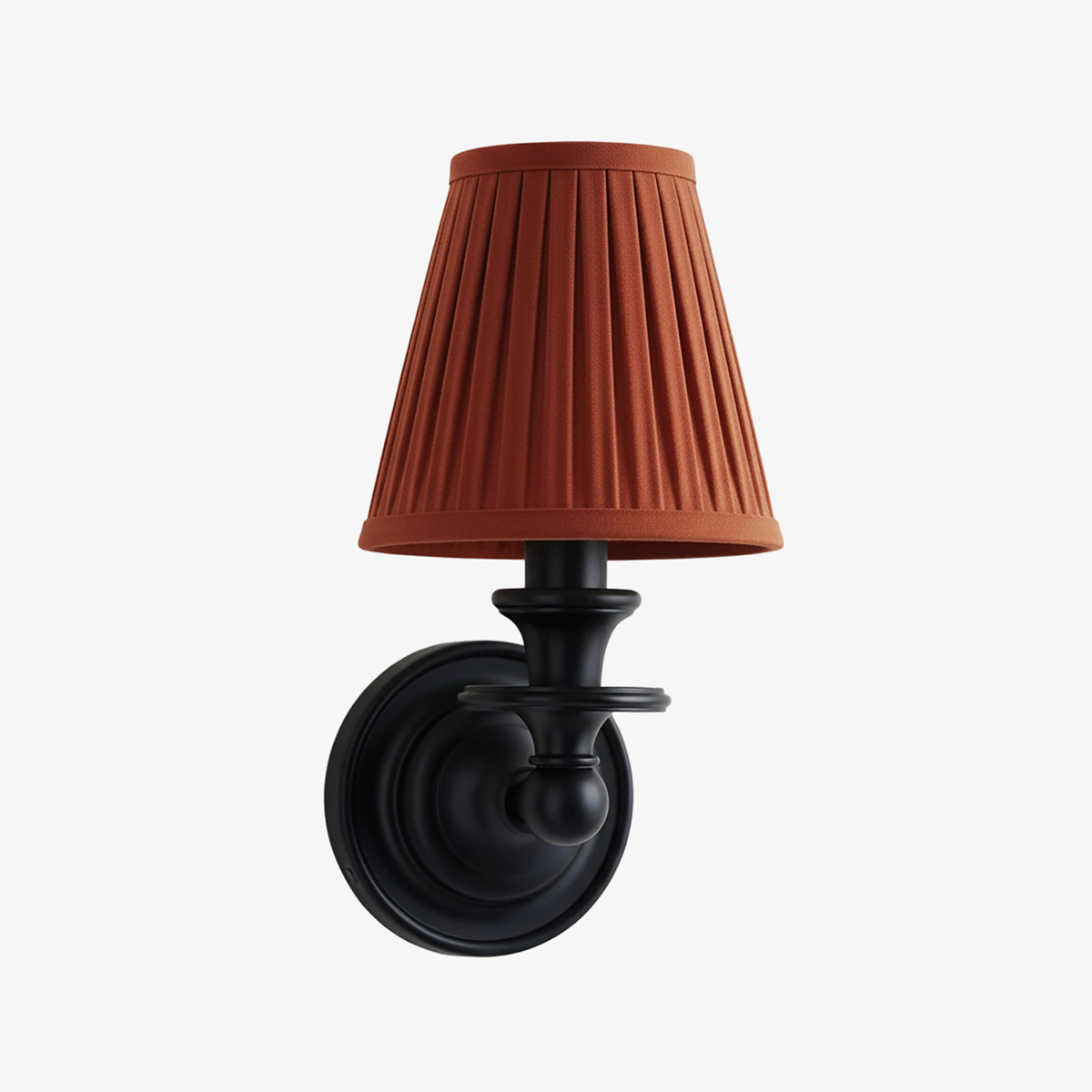 Pleated shade wall sconce option