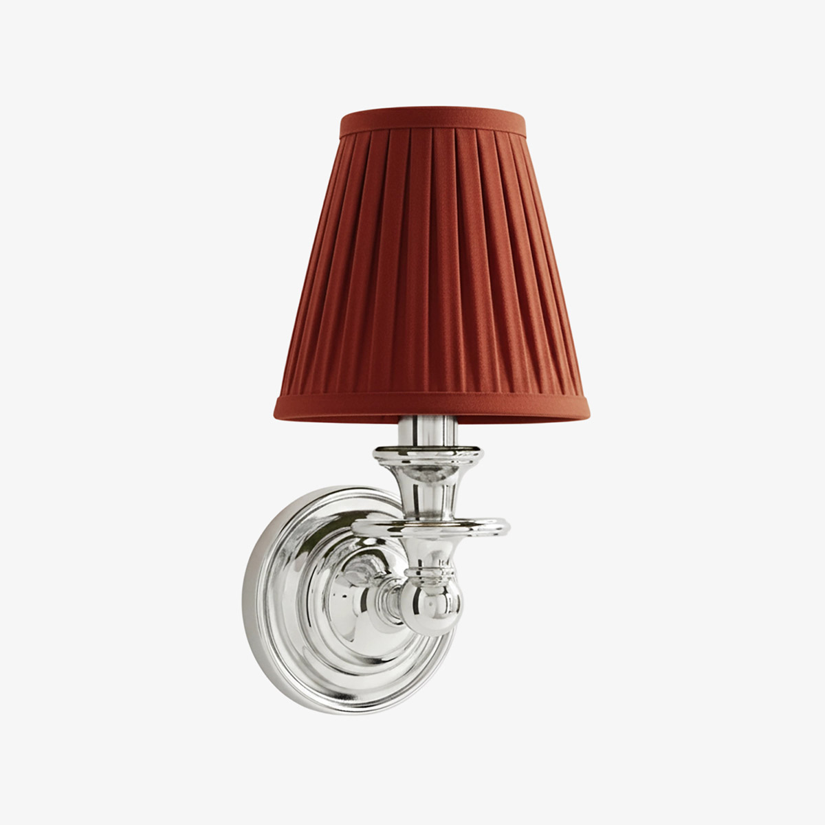 Pleated shade wall sconce option