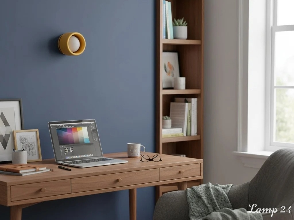 Cerova wall light in a home office