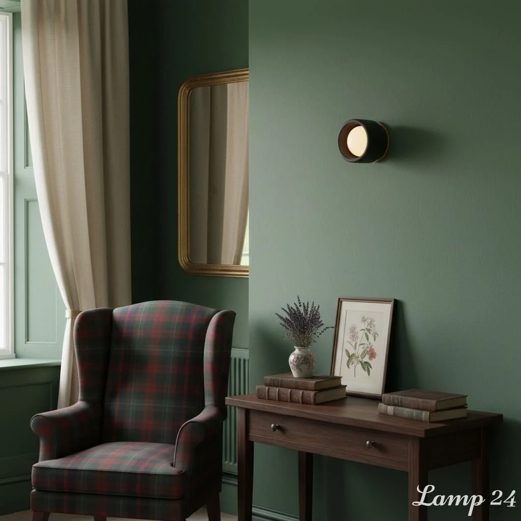 Cerova wall light in a reading corner