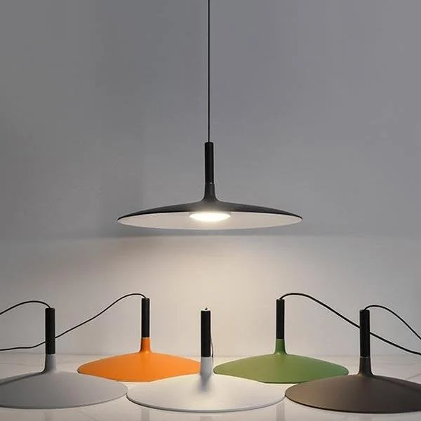 Large Disc Industrial Pendant Light color scene display