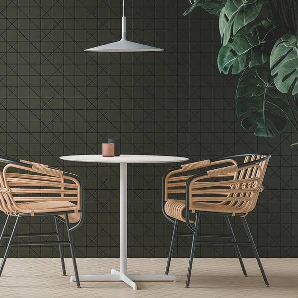 Large Disc Industrial Pendant Light in a café style scene