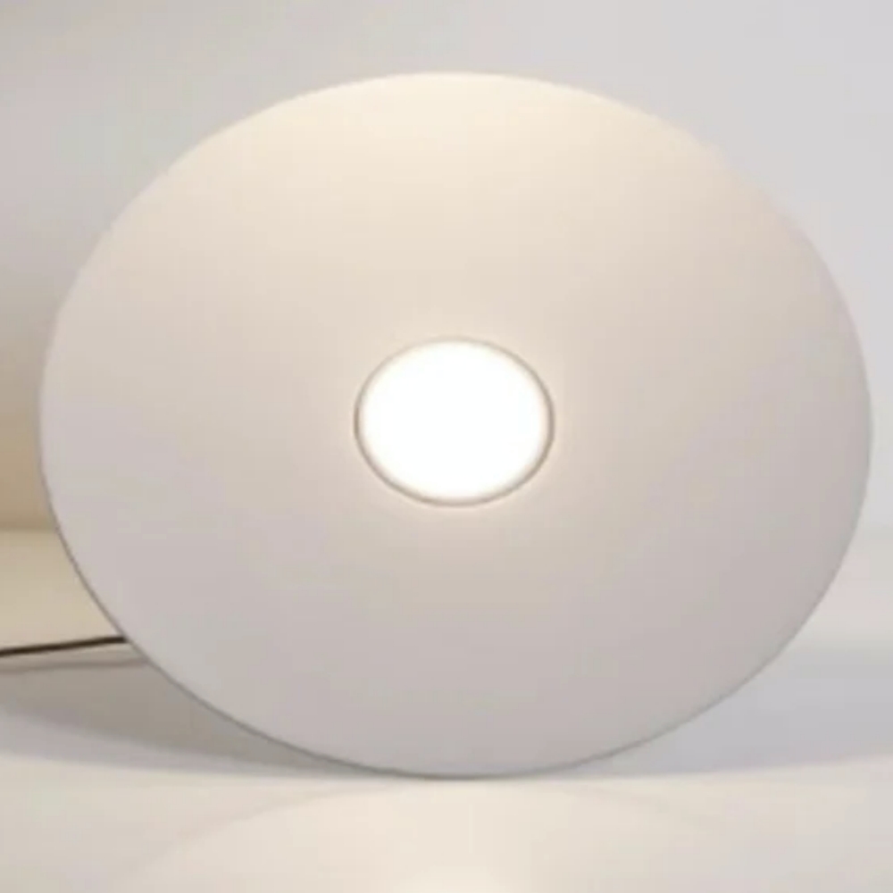 Bottom view of the Large Disc Industrial Pendant Light