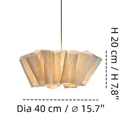 Small pendant light size diagram
