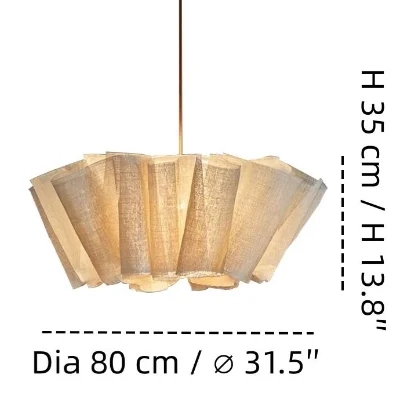 Large pendant light size diagram