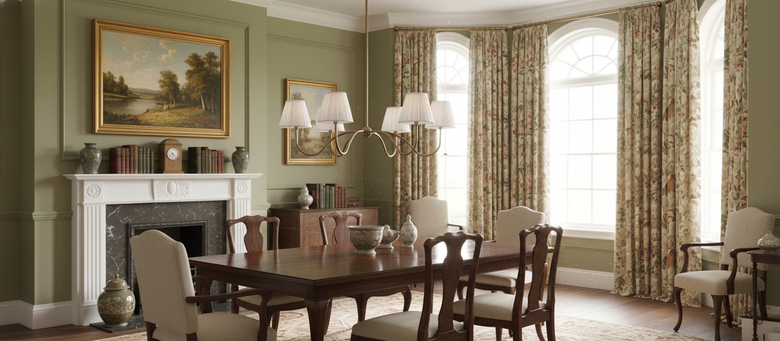 Luvora 6-Light Pleated Shade Chandelier displayed above a dining table