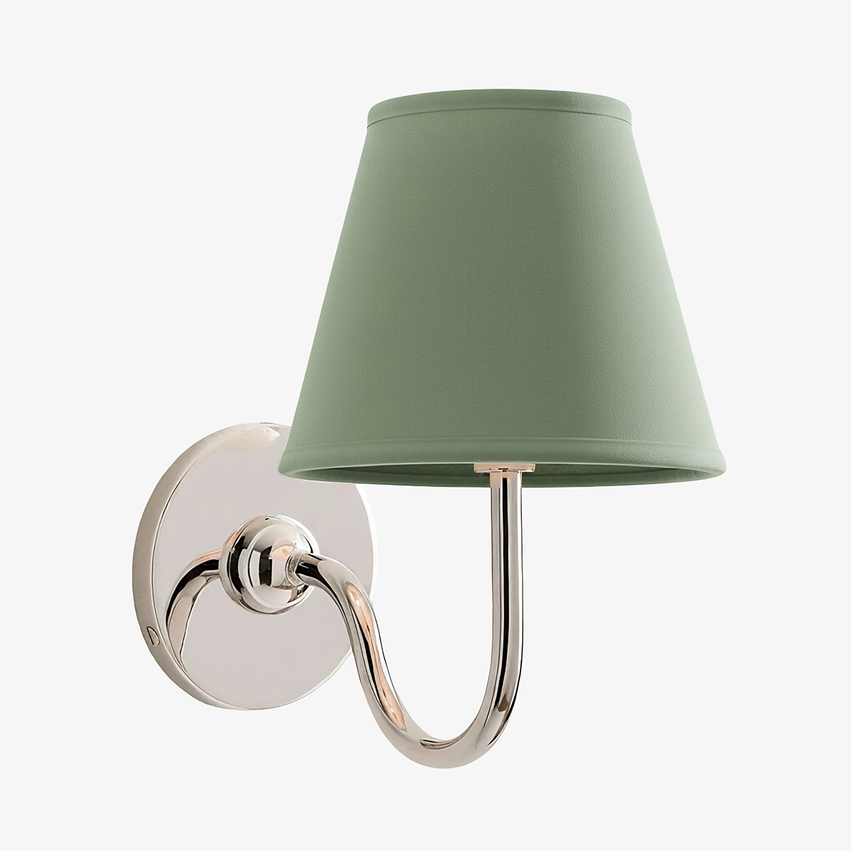 Plain shade wall lamp scene