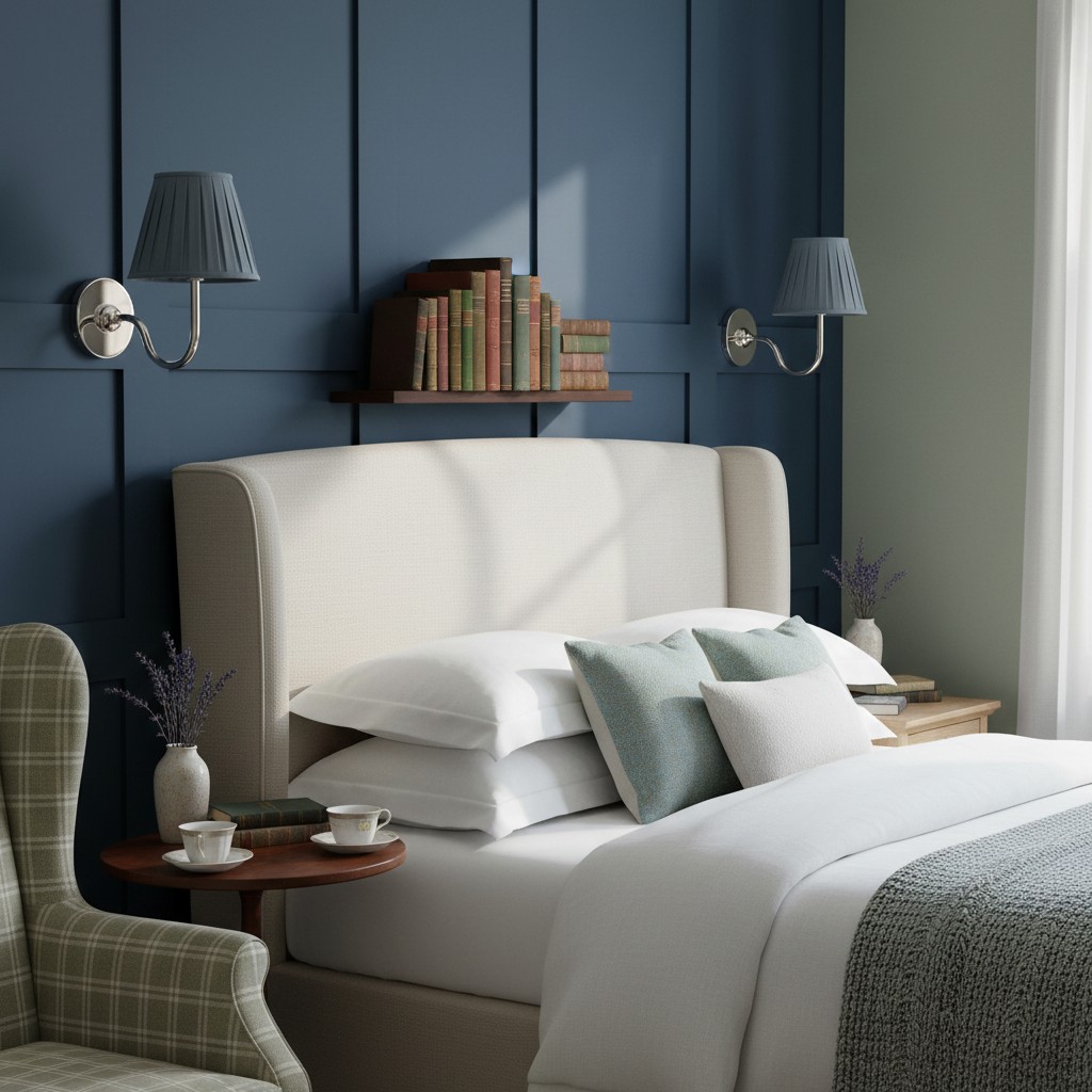 Set of 2 bedside wall lamps