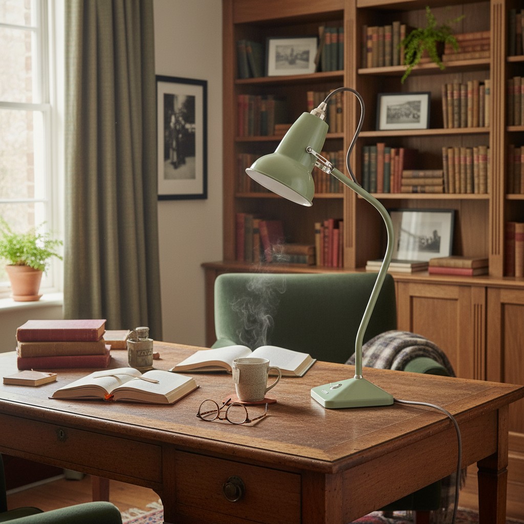 Mini table lamp home office scene