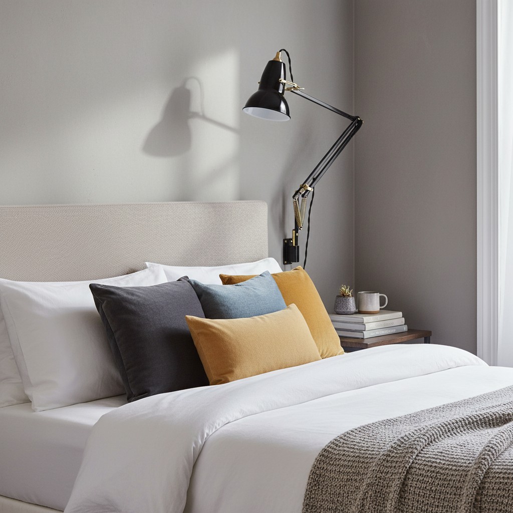 Wall lamp in room