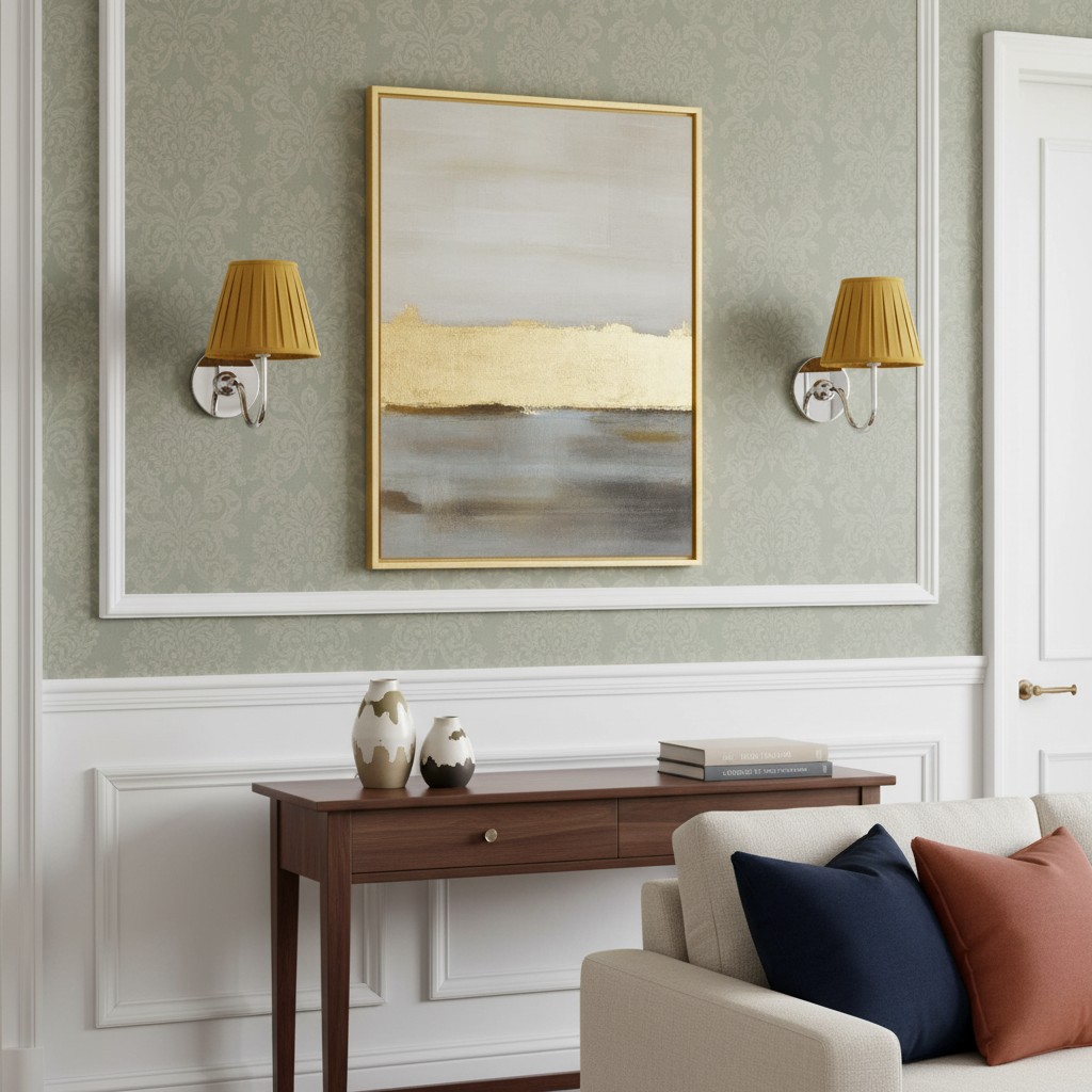 Set of 2 mustard shade scene
