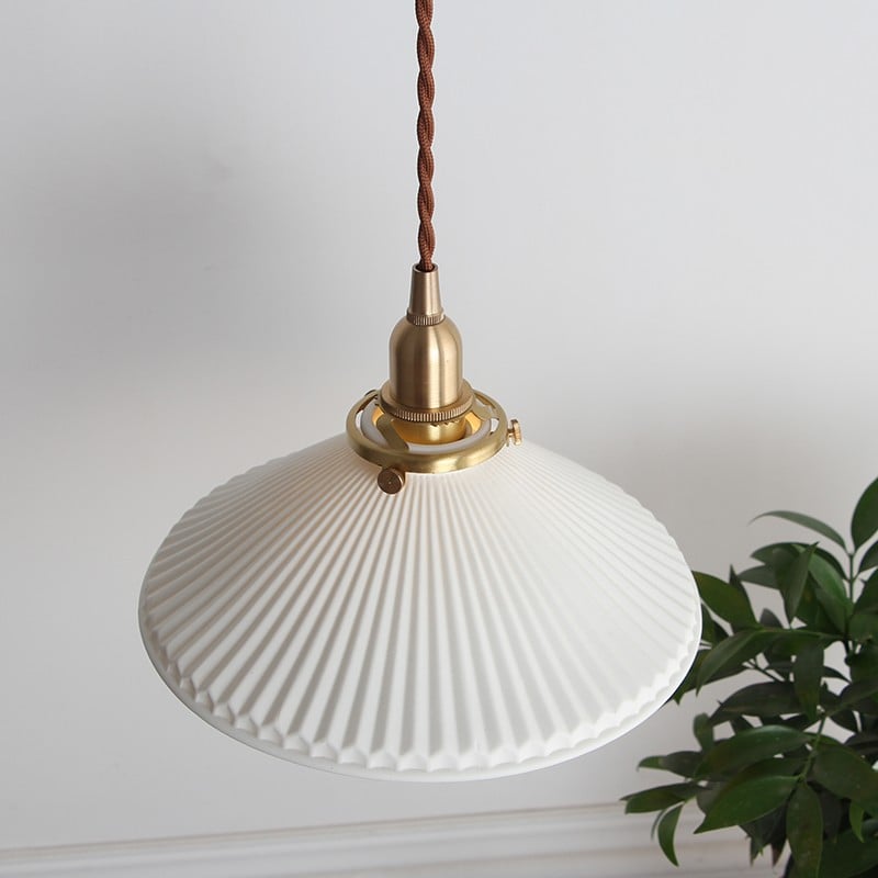 Veloria pendant light shade and cord detail