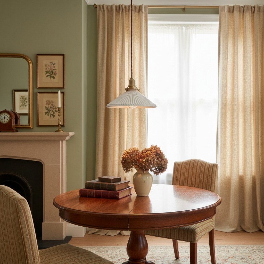 Veloria pendant light in a living room scene