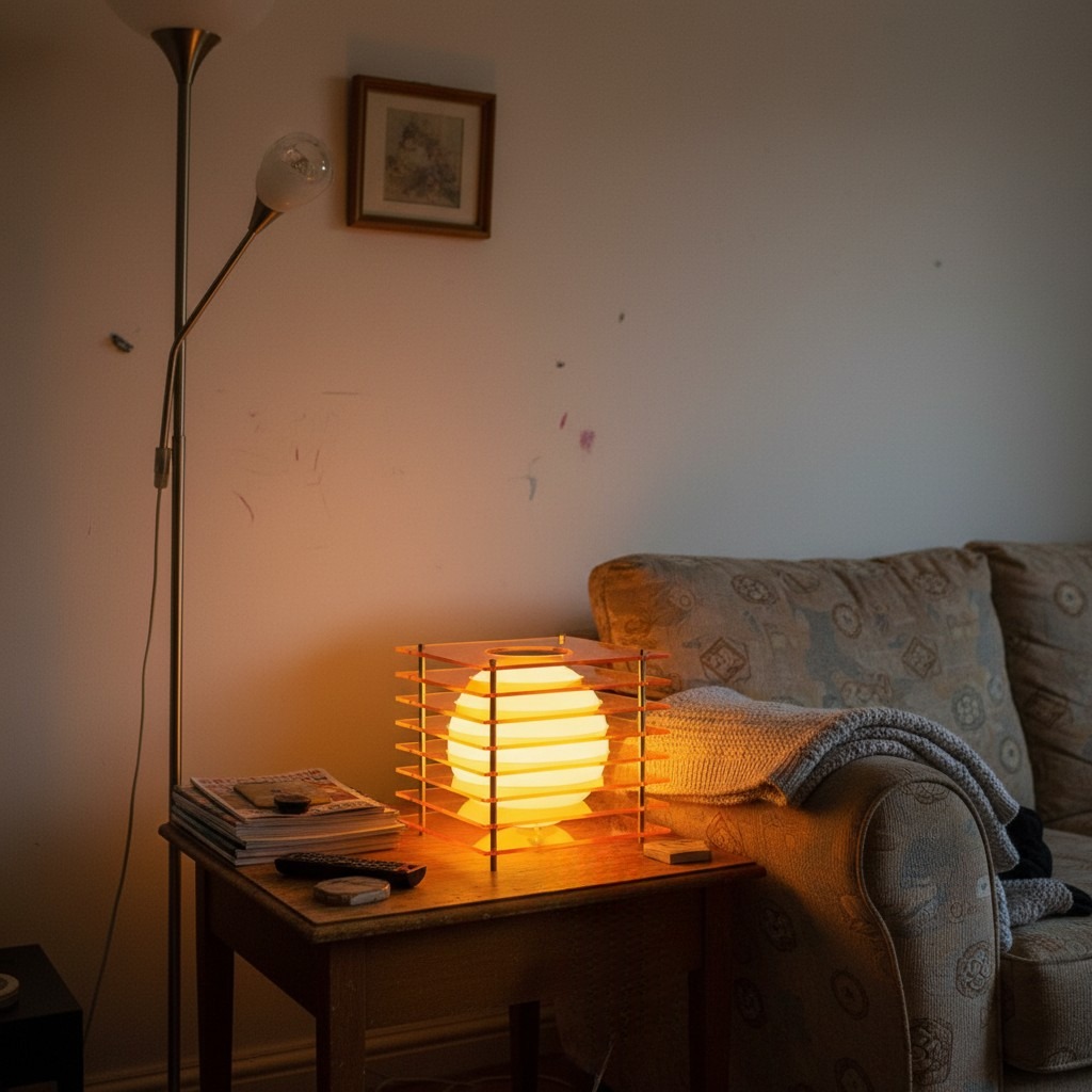 Customer photo of the orange Sunset Moon Table Lamp