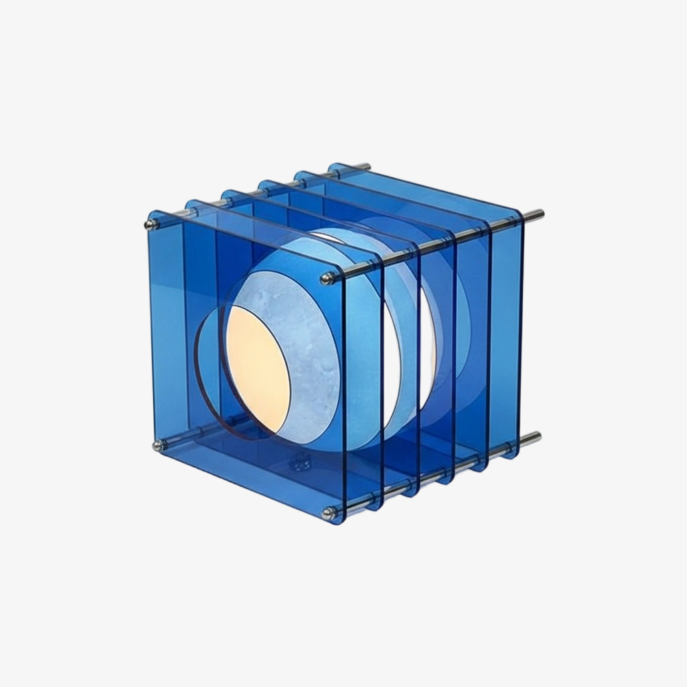 Blue finish for the Sunset Moon Table Lamp