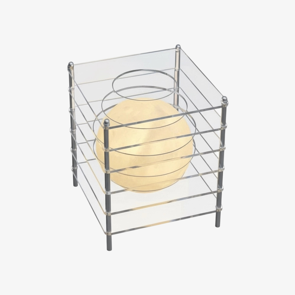 Transparent finish for the Sunset Moon Table Lamp