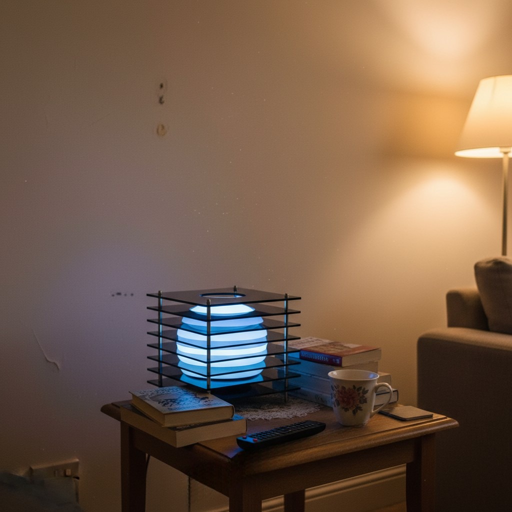 Customer photo of the blue Sunset Moon Table Lamp