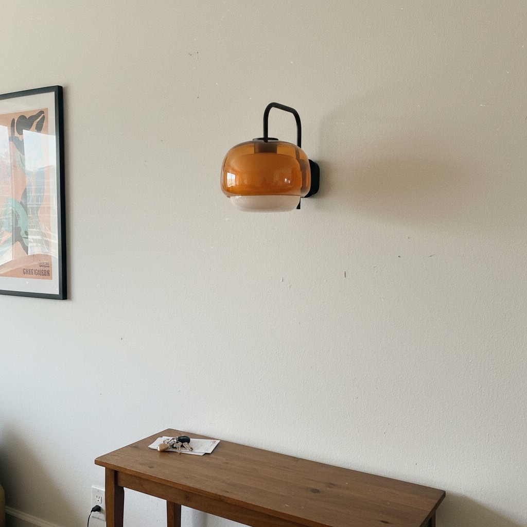Customer photo of amber Clinco wall lamp