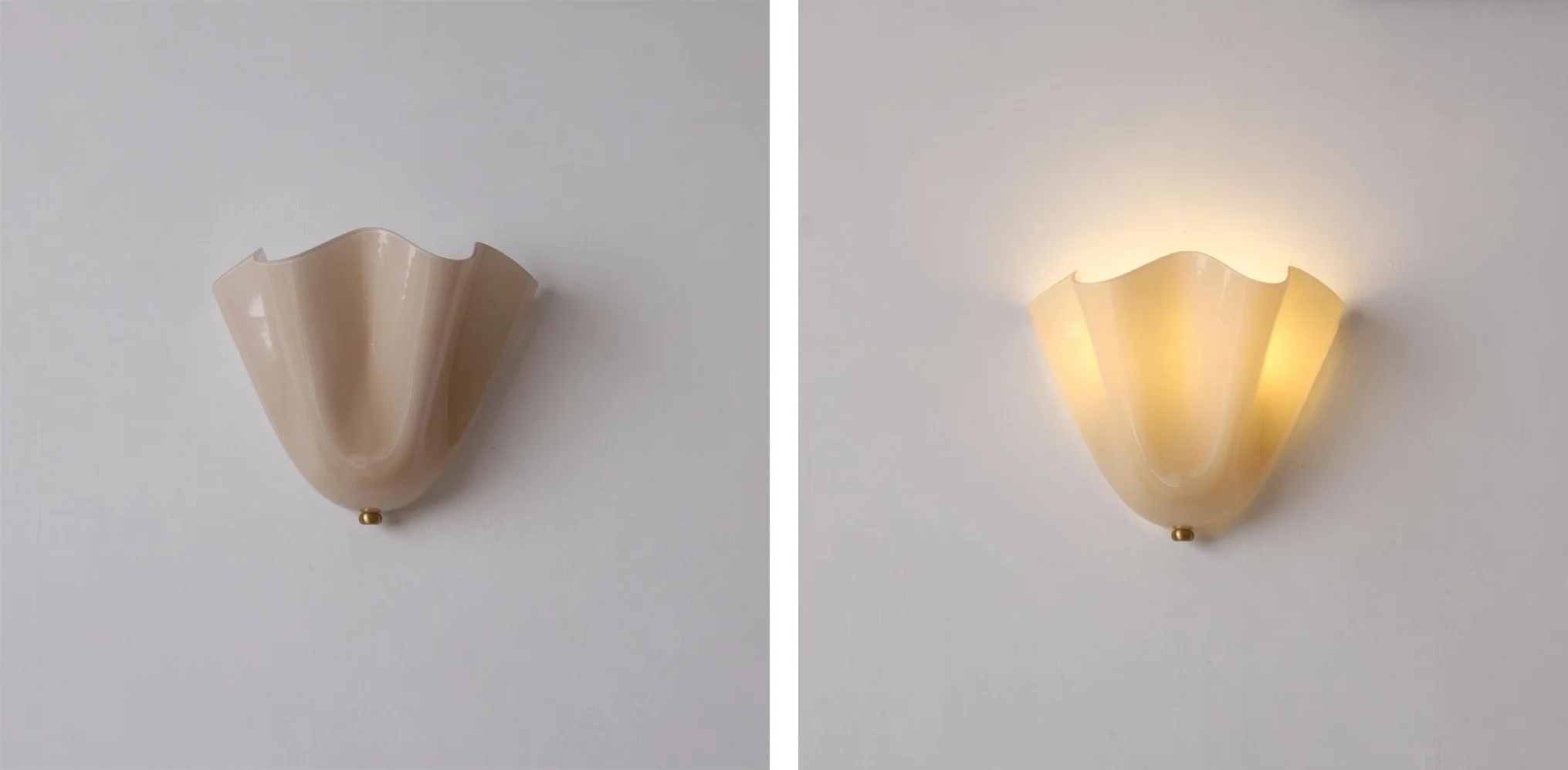 Bellina wall light on and off visual effect