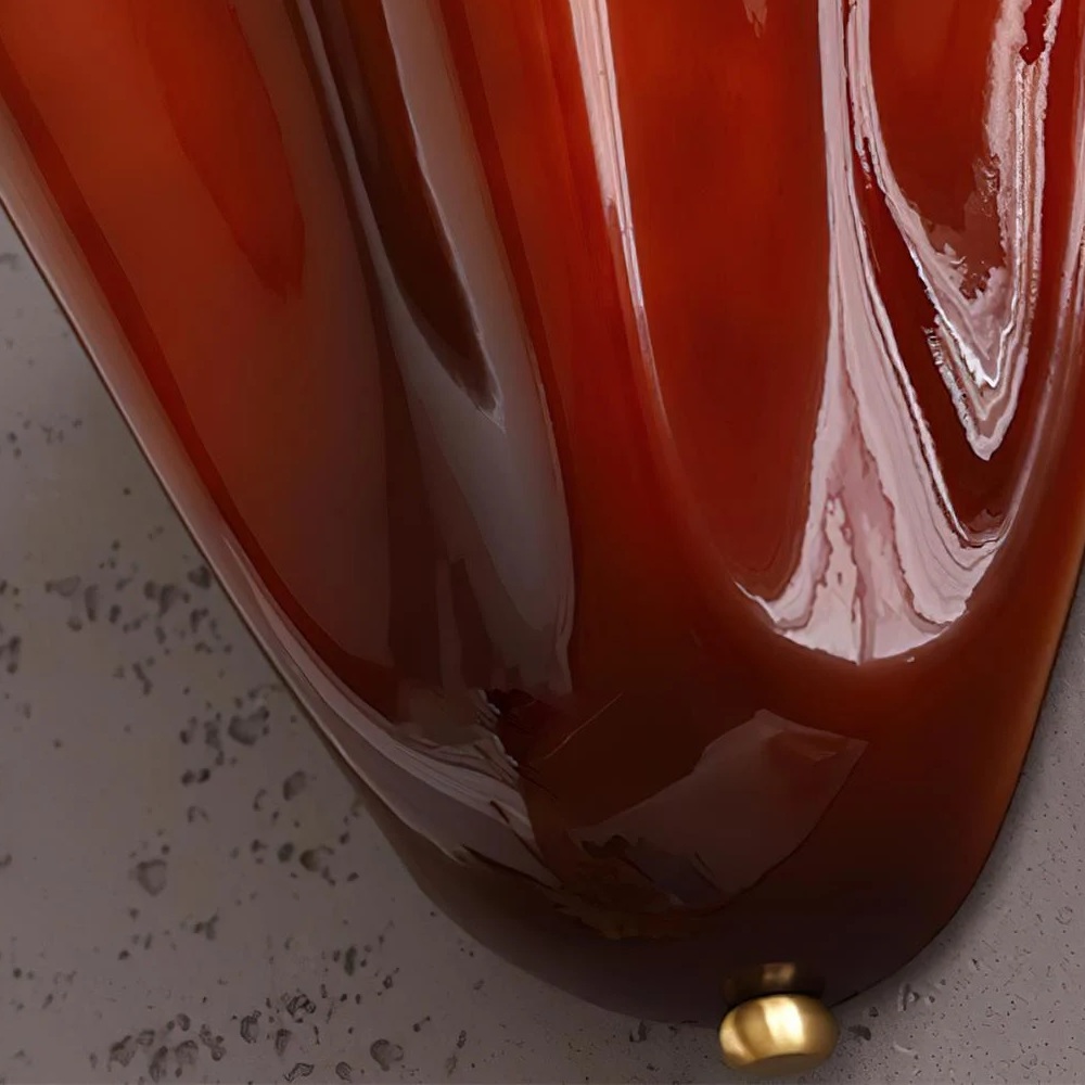 Bellina hand-blown glass texture close-up