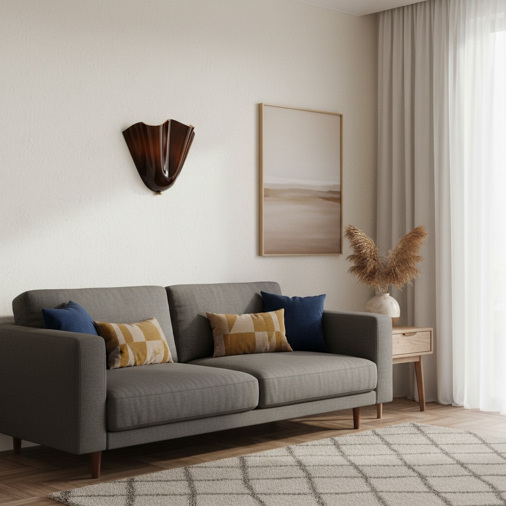 Bellina wall light over a sofa