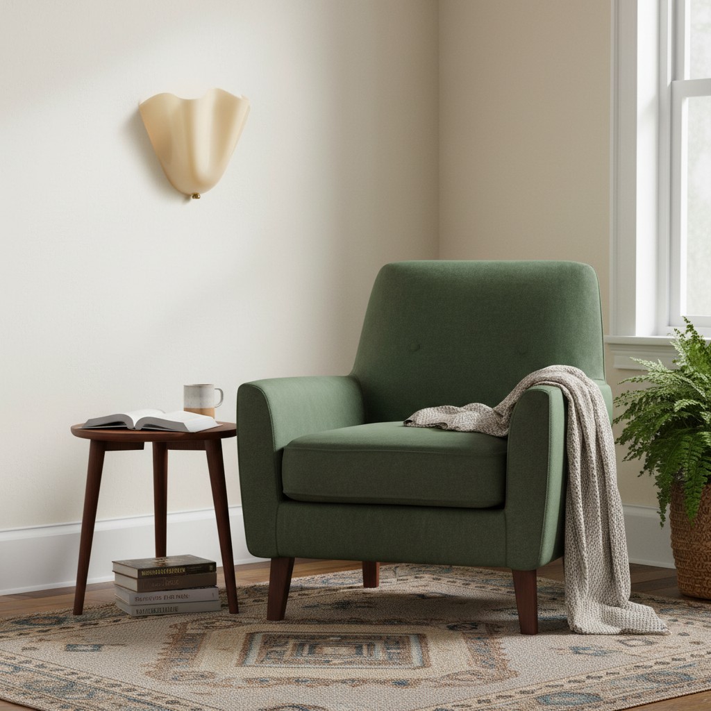Bellina wall light beside a lounge chair