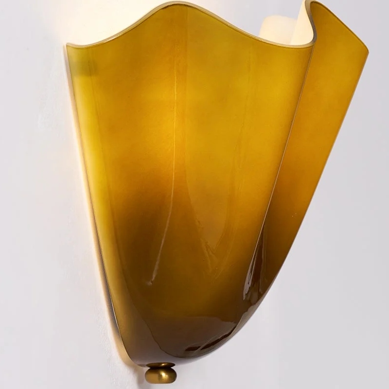 Bellina wall light glass shade form