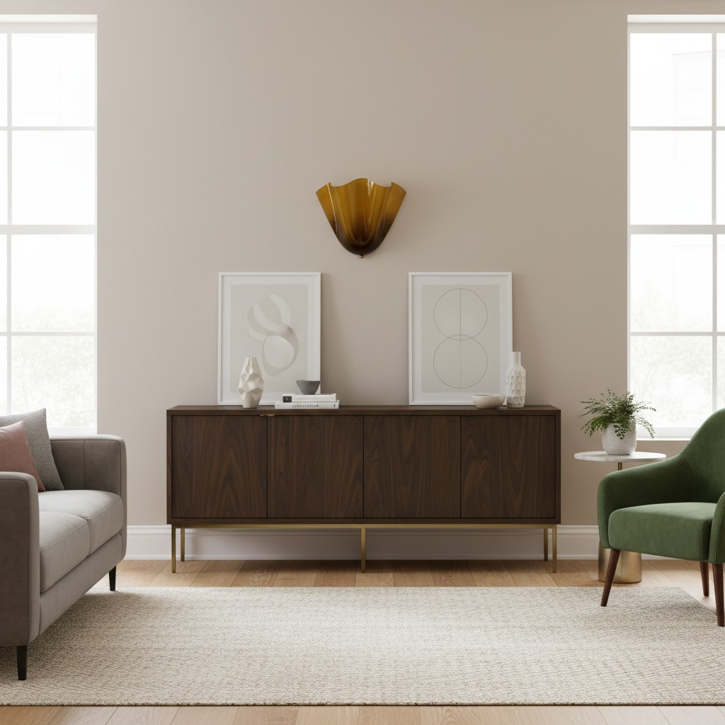 Bellina wall light above a console table