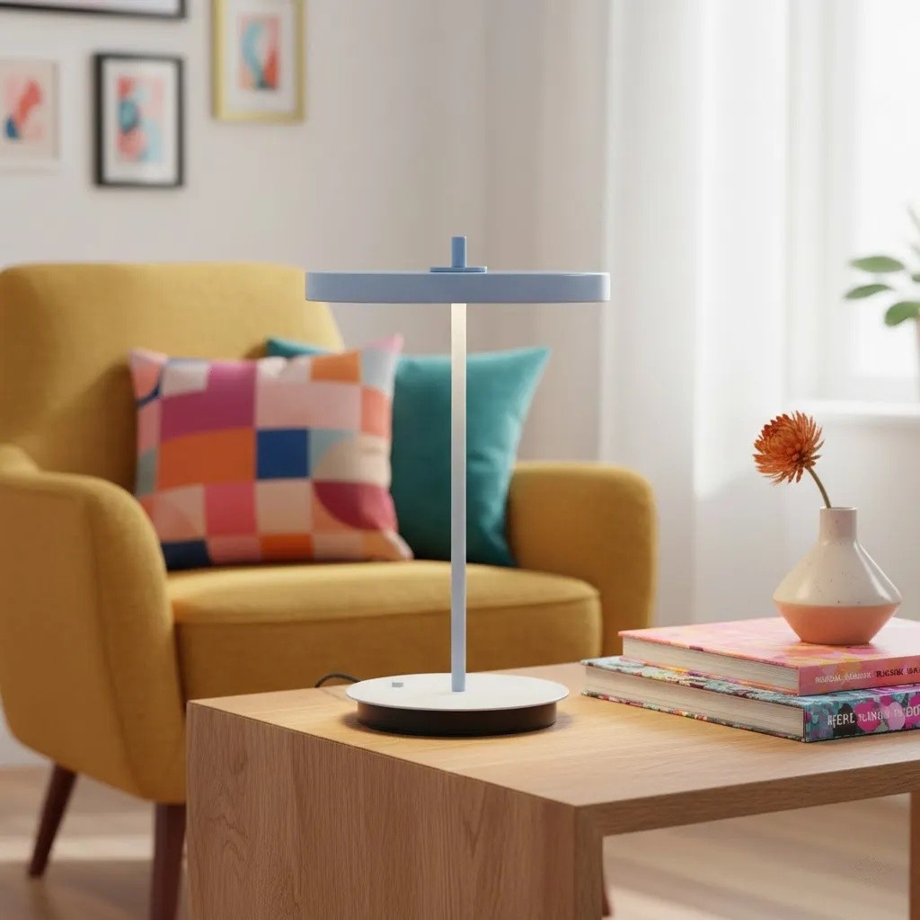 Astris Table Lamp colourful living room scene