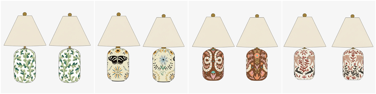 Ceruna table lamp individual and set options