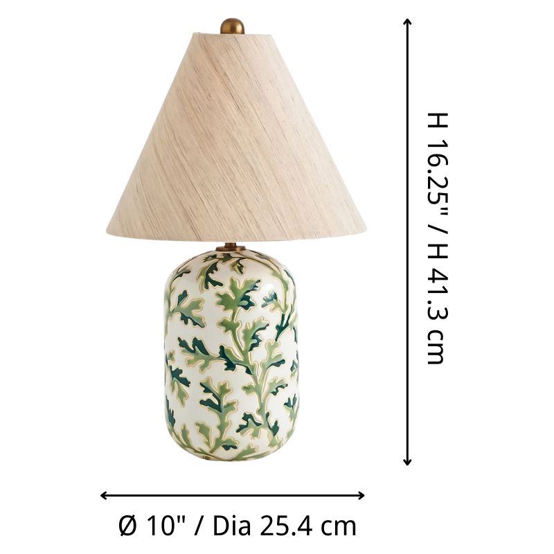 Ceruna table lamp size diagram