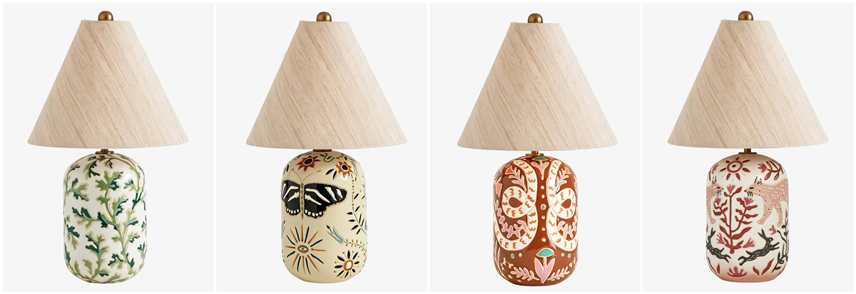 Ceruna table lamp finish options