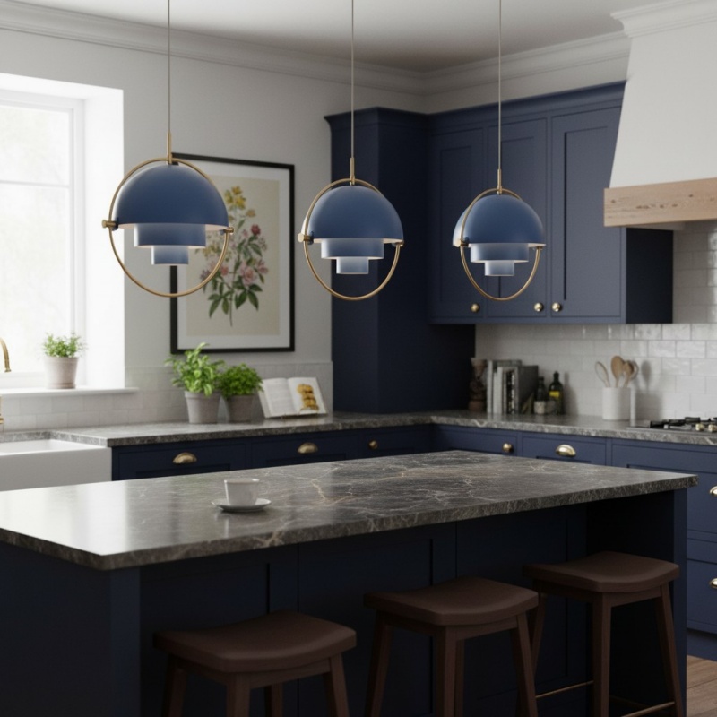 Pendant light in kitchen scene