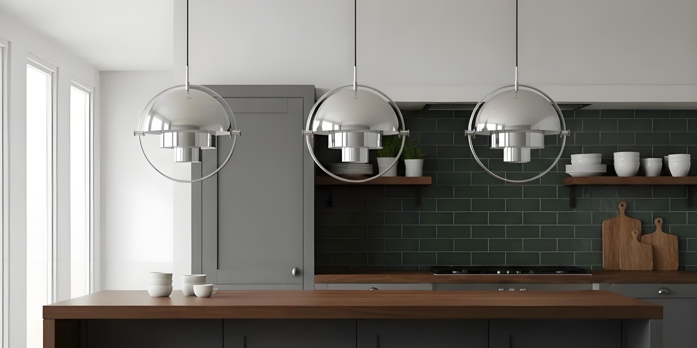 Danish Rotatable Metal Pendant Light