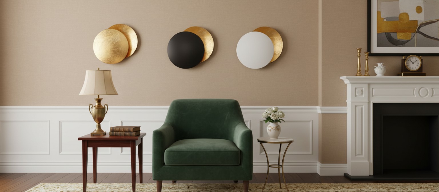 Nordic Creative Moon Eclipse Wall Light