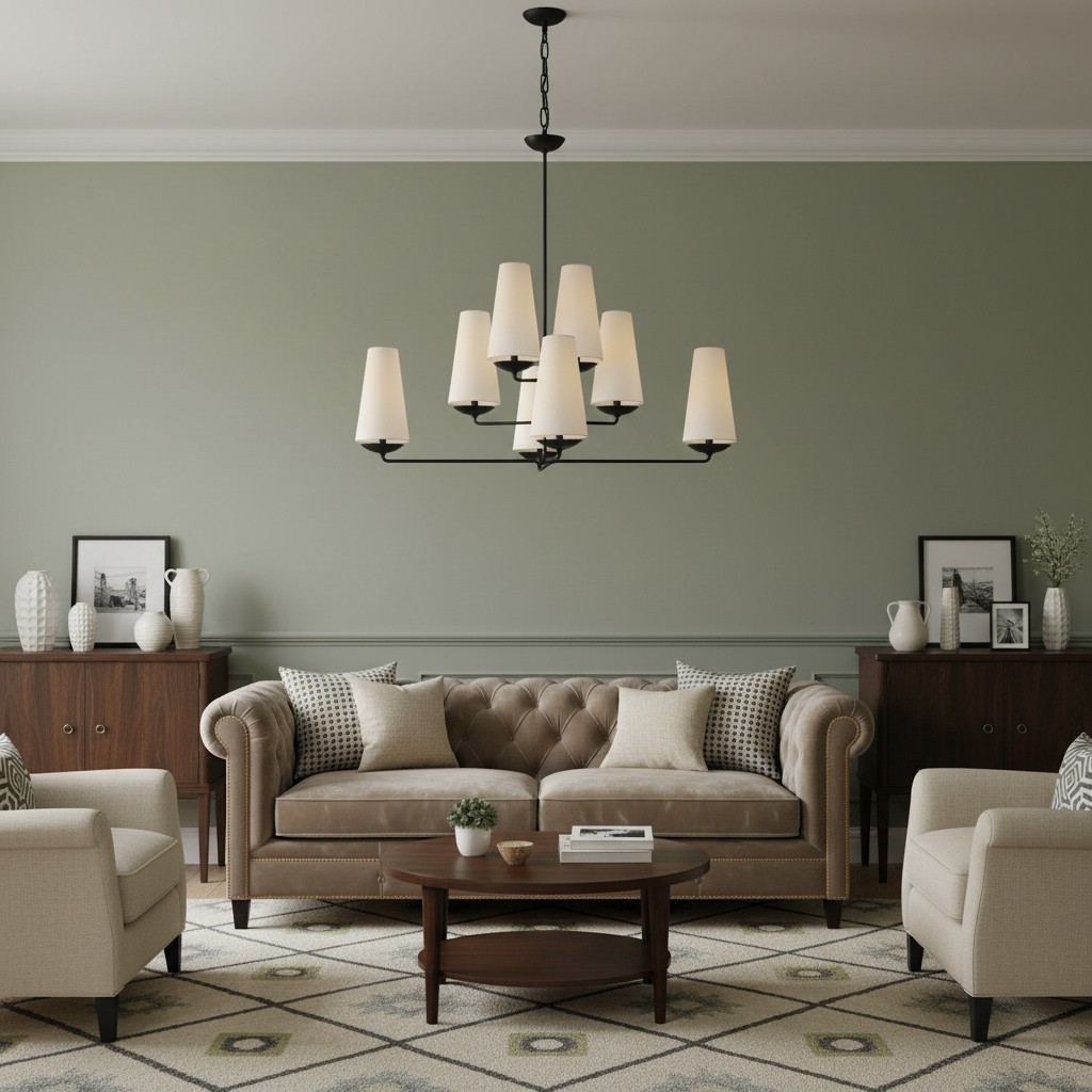 Fontaine Vertical Chandelier living room
