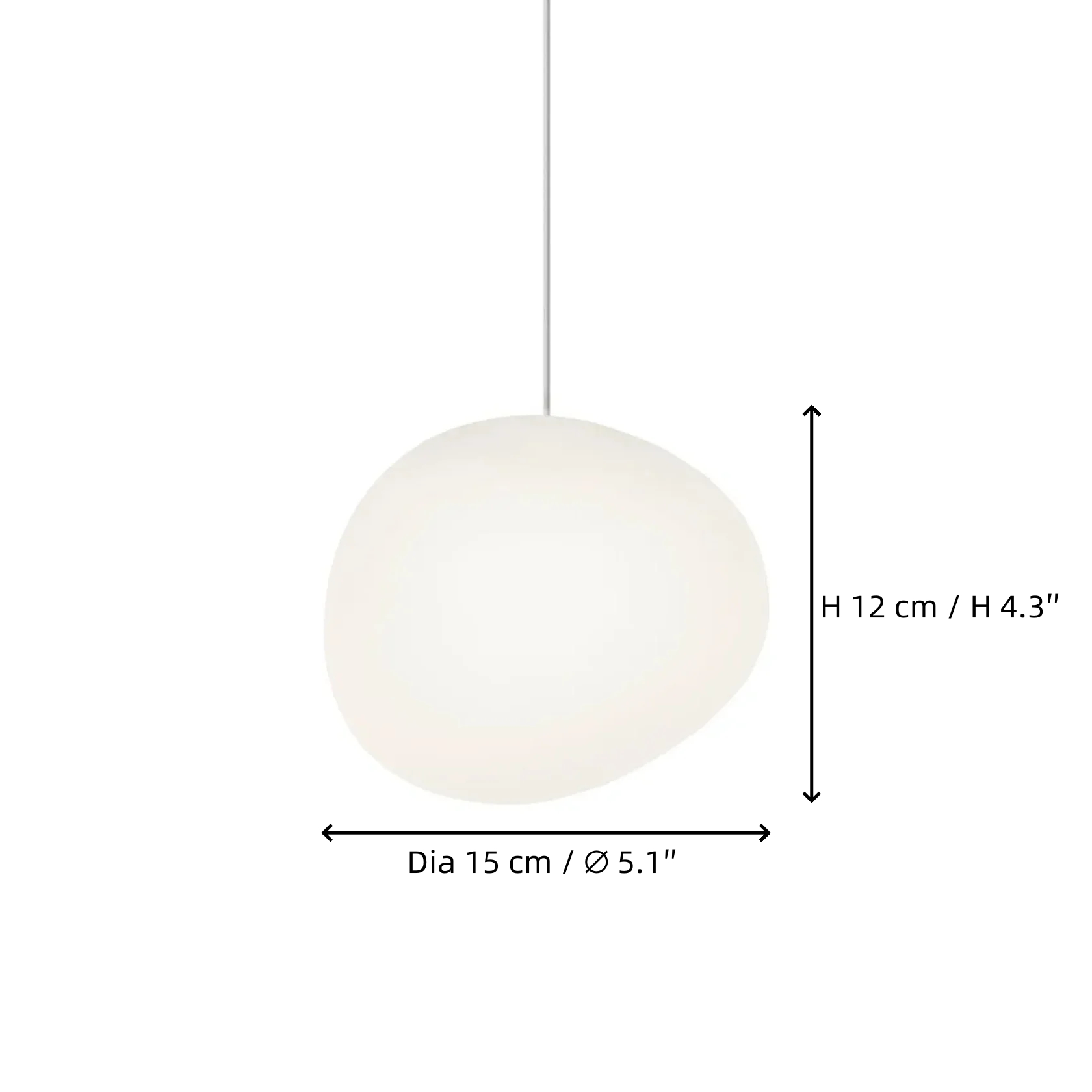 Size A Dia 15 cm &times; H 12 cm