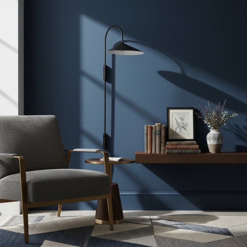 Aurem Plug In Wall Lamp beside seating