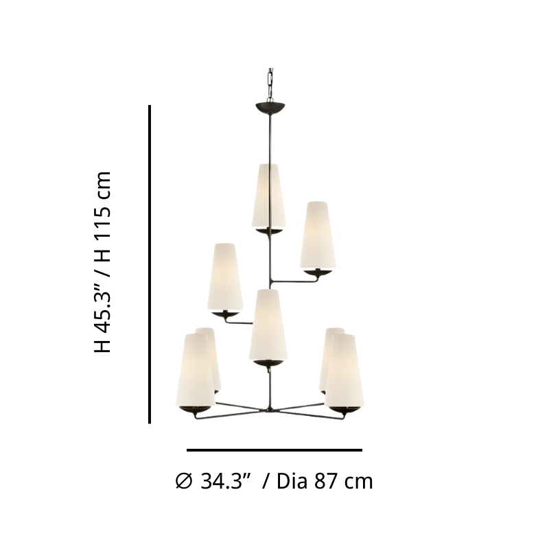 8 Heads Size B dimensions
