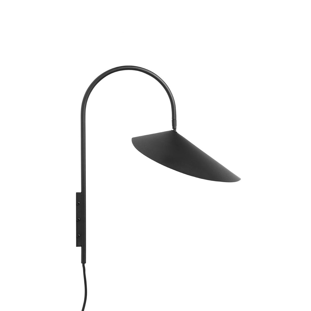 Aurem wall lamp look in black small size