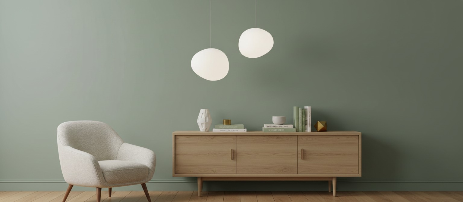 Milk Glass Pendant Light