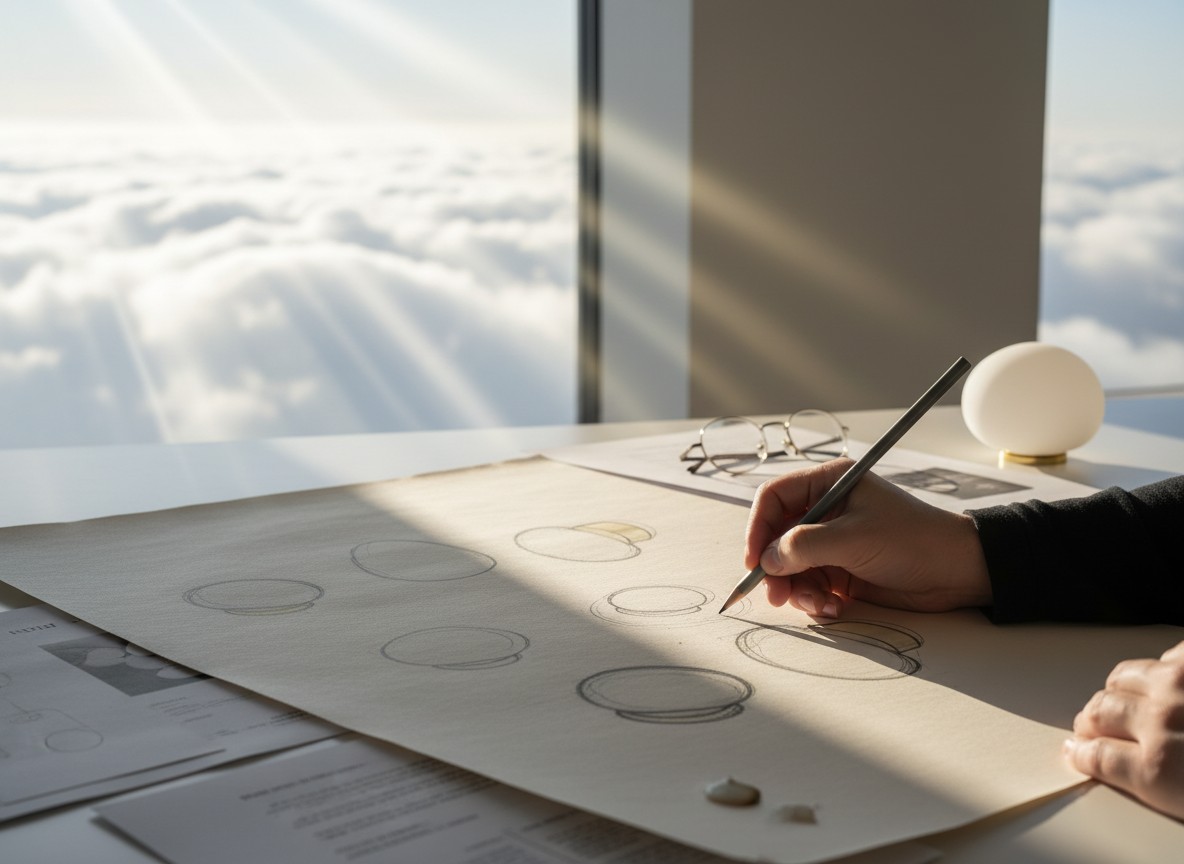 Design sketch inspired by diffused natural light