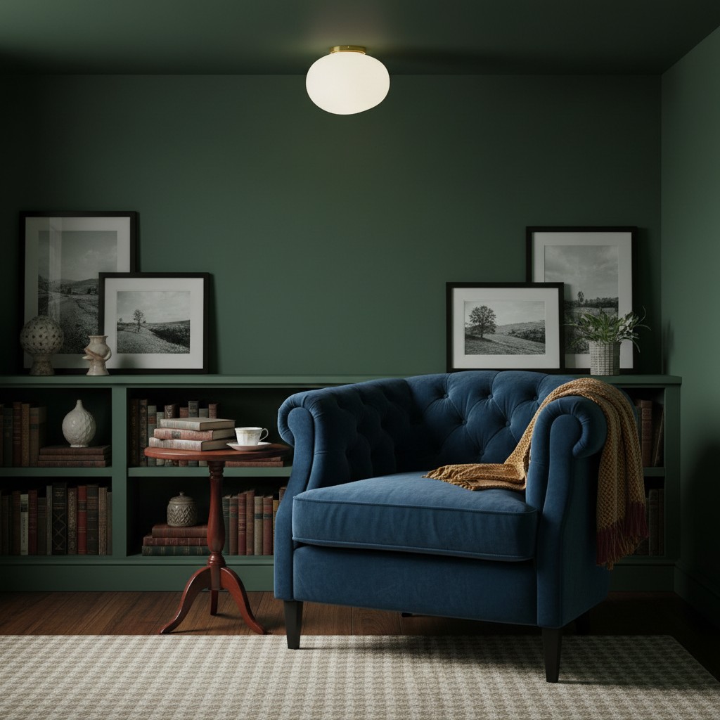 Egg ceiling light in sitting room