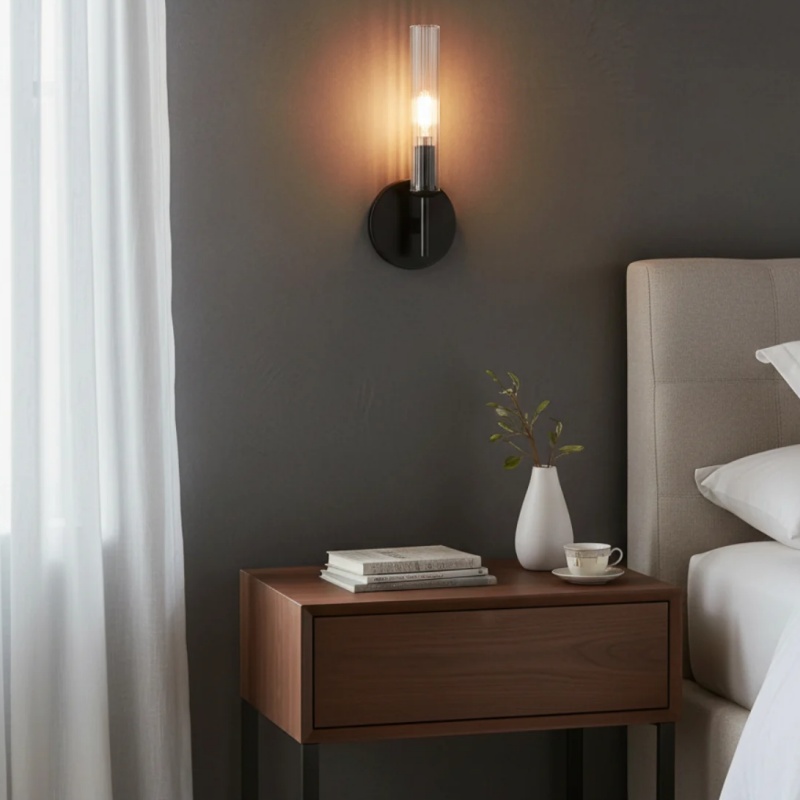 Bravira wall light in a bedroom scene
