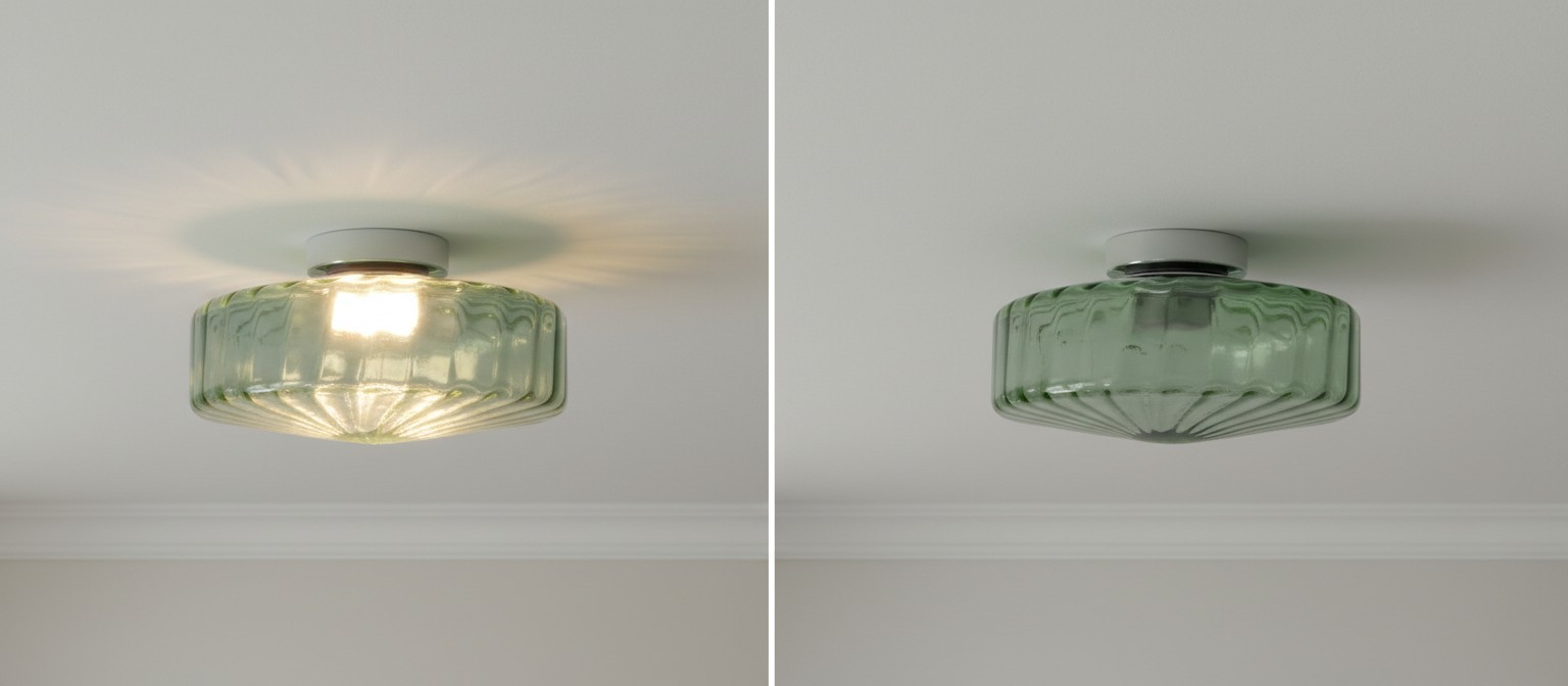 Ripplara light on and off comparison