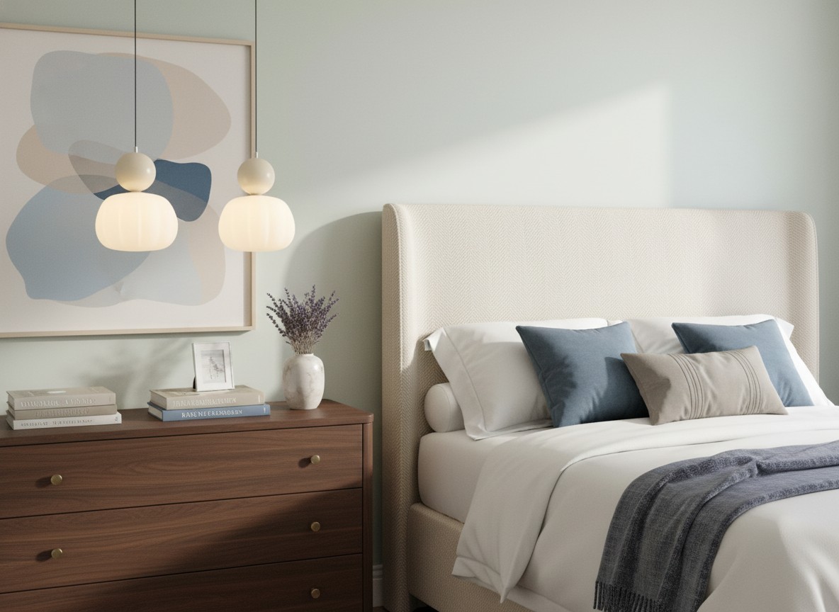 Ornavigo pendant lamp in bedroom space