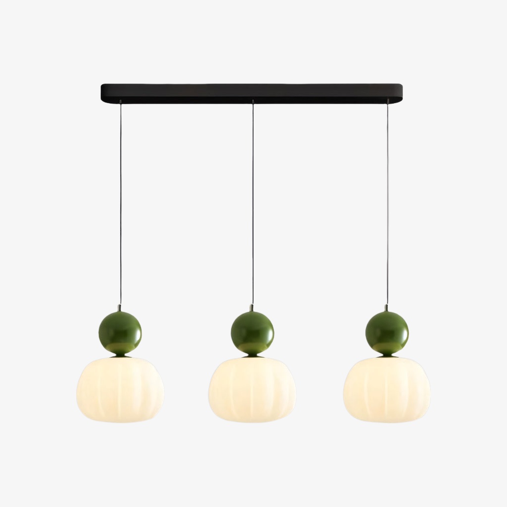 Green three head Ornavigo pendant lamp